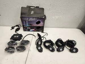 4 Pod RGBW LED Rock Lights Kit Bluetooth APP Control Neon Light for Jeep ATV UTV - Picture 1 of 14