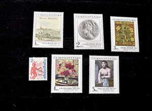 CECOSLOVACCHIA 1981 ART S 2386-2390 + FESTA ESTIVA S 2373 MNH - Foto 1 di 4