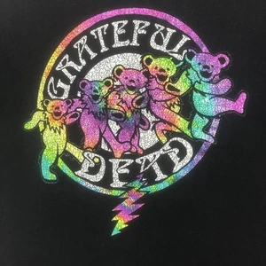 Grateful Dead T-Shirt Dancing Bears Graphic Tee Band Tee Black Men's Size Large - Picture 1 of 7