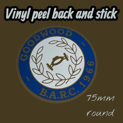 BARC 1966 Goodwood Vinyl Sticker Decal Classic Race Rally Motorsport BRSCC BRDC - Image 1 of 4