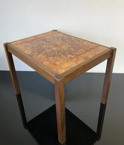 Mid Century Danish Teak Tiled Top Medium Size Couchtisch Beistelltisch Scandi - Bild 1 von 19