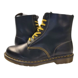 Botas DR. MARTENS 1460 PASCAL para Hombres Talla 14 Cuero Negro Combate Con Cordones Ropa de Trabajo - Imagen 1 de 12