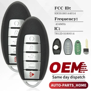 2 For 2013 2014 2015 Nissan Altima 5BTN Keyless Smart Remote Key Fob S180144020 - Picture 1 of 8