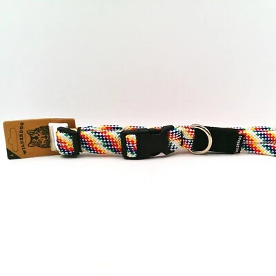WILDERDOG Cuerda de Escalada Collar para Perro Arco Iris, Grande Ajustable 17" - 24" NUEVO Foto 1 de 2