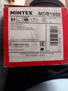 Ford Focus. Mintex MDB1959 Rear Brake Pads. - Picture 1 of 3
