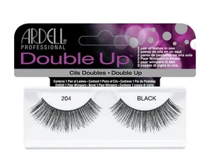 20 pares de pestañas postizas Ardell Double Up 204 Fashion negras 61421 - Imagen 1 de 1
