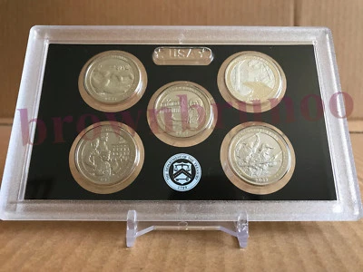 2017 S 225th Anniversary Enhanced Uncirculated Quarters 25¢ 5 Coins No BOX / COA - Image 1 of 4