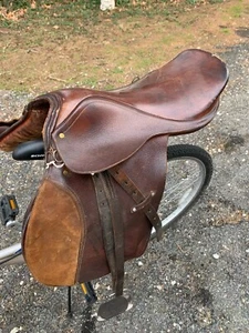 Sillín Cora Cera Argentina Cuero Caballo Sillín Ecuestre Occidental con Estribos - Imagen 1 de 15