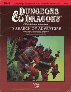 B1-9 IN SEARCH OF ADVENTURE SEHR GUTER ZUSTAND! #9190 D&D Super Modul Dungeons Dragons TSR SC - Bild 1 von 3