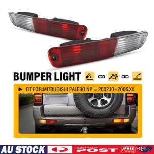 1 pair LH+RH Rear Bumper Bar Lamp Tail Light Fits Mitsubishi Pajero NP 2002-2006 - Picture 1 of 14