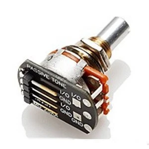 EMG 25K Tone Pot with solid shaft & Cables, (4-pin) Solderless, 25K-SL-SOL-T - Picture 1 of 4