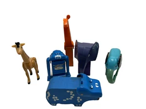 Vintage Playskool and Fisher Price Zoo Animals Plastic Wood Lot Of 6 - Picture 1 of 11