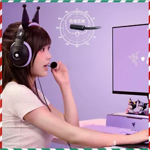 Sanrio Kuromi Kraken V3 Razer x X Wired Headset Headphone Limited Edition - Picture 1 of 5