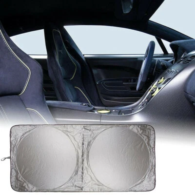 Foldabl Car Windshield Sun Shade Blocks Rays Protector Sunshade Windshield Cover - Image 1 of 4