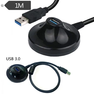 1pc USB 3.0 Type-A Male to A Female Extension Dock Station Adapter Base Cable 1m - Picture 1 of 11