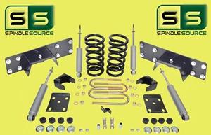 3"/6" Drop Lowering Kit Coils Shocks + C-Notch Fits 97-03 Ford F150 V6 2WD - Foto 1 di 1