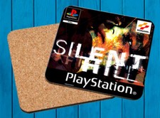 SILENT HILL PLAYSTATION PSX POSAVASOS MADERA WOODEN COASTERS