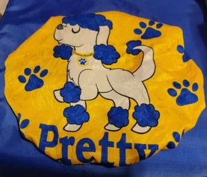 Sigma Gamma Rho -SGRHO (ΣΓΡ) Bonnet w/ Pretty Poodle  & Paw Prints - Gold - Picture 1 of 6