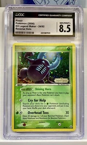 2006 Pokémon EX Legend Maker Pinsir 24/92 Reverse Holo CGC 8.5 - Picture 1 of 2
