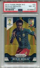 Panini Prizm World Cup Soccer 2014 Gold [10] #37 Nicolas Nkoulou PSA 8