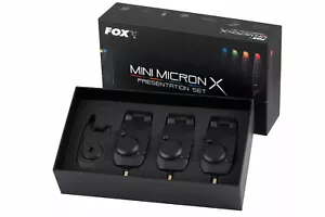 Fox Mini Micron X 3 Rod Bite Alarm & Receiver Set - Picture 1 of 11