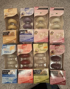 Lot Of 24 GLADE Scented Oil Candle Refills CLEAR LINEN, PEAR, VANILLA + More - Picture 1 of 6