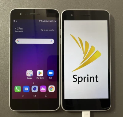 Lot of 2 LG Tribute Empire 16GB LM-X220PM White Sprint - Image 1 of 4