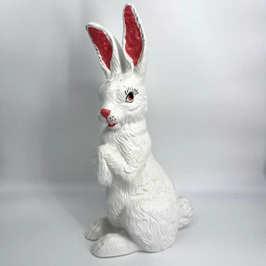 VINTAGE 1979 HANDBEMALT 13" HASE KANINCHEN HOBBYSTÜCK - KUNST-KERAMIK - OSTERN-FIGUR - Bild 1 von 12