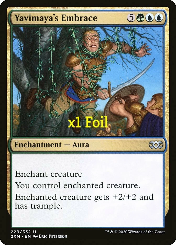 MTG Foil Double Masters 2XM Yavimaya's Embrace MINT - Image 1 of 1