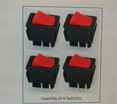 4 x NUEVO Interruptor basculante genuino SHOP VAC SHOPVAC Shop-Vac aspiradora en seco húmedo ON OFF Foto 1 de 4