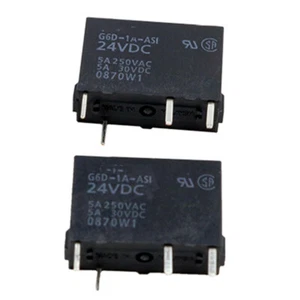 2 Stück G6D-1A-AS1-24VDC Elektromagnetisches Relais 5A 250VAC 4Pins - Bild 1 von 1