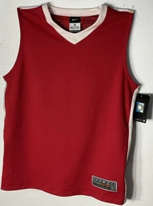 Nike Basketball Men Sleeveless T-shirt, Polyester, Red, Size M - Picture 1 of 5