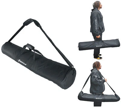 Rockville ESB2 Bag For Pair Tripod Pro DJ Speaker Stands w Foam Padding+Divider - Image 1 of 4