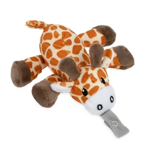 Nuby Snuggleez Pacifier Combo Set with Natural Flex Pacifier & Giraffe Plush - Picture 1 of 5