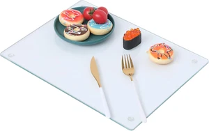 Glass Cutting Board for Kitchen Counter, Tempered Glass Chopping Boards Dishwash - Picture 1 of 8