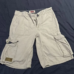 Levi’s Cargo Shorts Unisex 28 Reg Khaki Beige Cotton 19” - Picture 1 of 5