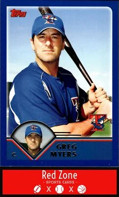2003 Topps Traded & Rookies - #T5 Greg Myers NM Set Break. - Image 1 of 2