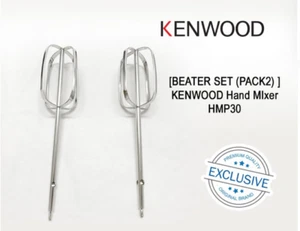 GENUINE KENWOOD HAND MIXER REPLACEMENT BEATERS HMP30 (SET OF 2) METAL WHISK NEW - Picture 1 of 1