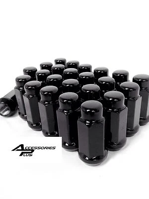 20 Pc 2012-2018 DODGE RAM 1500 BLACK AFTERMARKET WHEEL LUG NUTS 14x1.5 # 1909LBK - Image 1 of 2