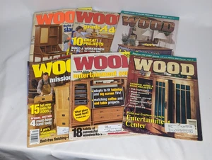 Wood Magazine Lot of 6 From 1998-2005 Better Homes and Gardens Various Projects - Foto 1 di 3
