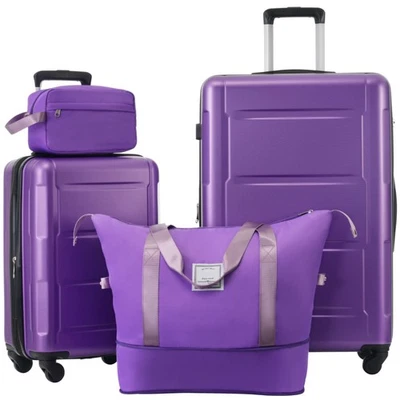 2 Piece Luggage Set Bags Expanable Spinner Wheels Suitcase with TSA Lock 20+28in - Image 1 of 4
