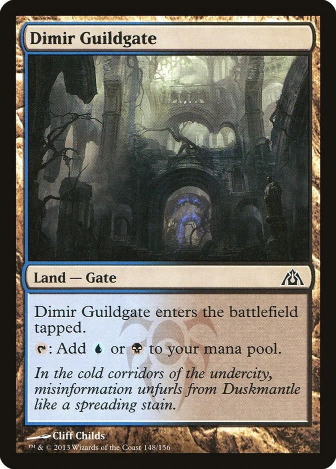 DIMIR GUILDGATE X 4 E/X+ DRAGON'S MAZE MAGIC THE GATHERING - Image 1 of 1