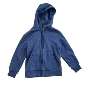 H&M Boy's 5T/6 Navy Blue Hooded Full-Zip Jacket - Picture 1 of 5