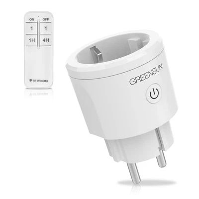 GreenSun Funksteckdosen  Fernbedienung mit Fernbedienung bis 30m Funkschalter DE - Bild 1 von 4