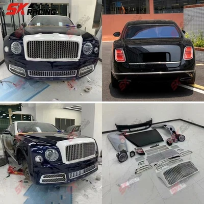 旧款至全新车身套件前保险杠 + 格栅组件适用于宾利 Mulsanne 2011-16 — 第 1/4 张图片