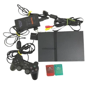 Sony PS2 Console SCPH-70000 playstation Black memory card - Picture 1 of 5