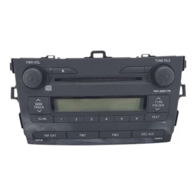 Receptor de rádio 2009 Toyota Corolla 86120-12B30 CD player MP3 WMA - Imagem 1 de 4
