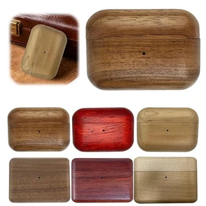 Wooden Full Protection Case Rugged Cover For AirPods Pro 3 H6R0 - Picture 1 of 17