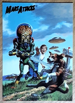 2012 Topps Mars Attacks Card 73 NEW MISSIONS. - Image 1 of 3