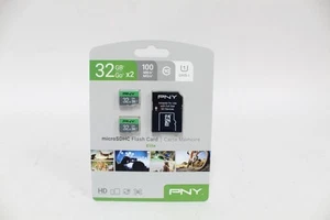 PNY 32GB Elite UHS-I microSDHC Memory Card (2-Pack) - Picture 1 of 3